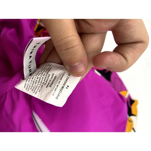 Trina Turk 14 Colorful One Piece Swimsuit - Picture 5 of 5